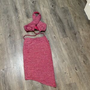 Magenta Two-Piece Knit Set (White Fox Boutique)